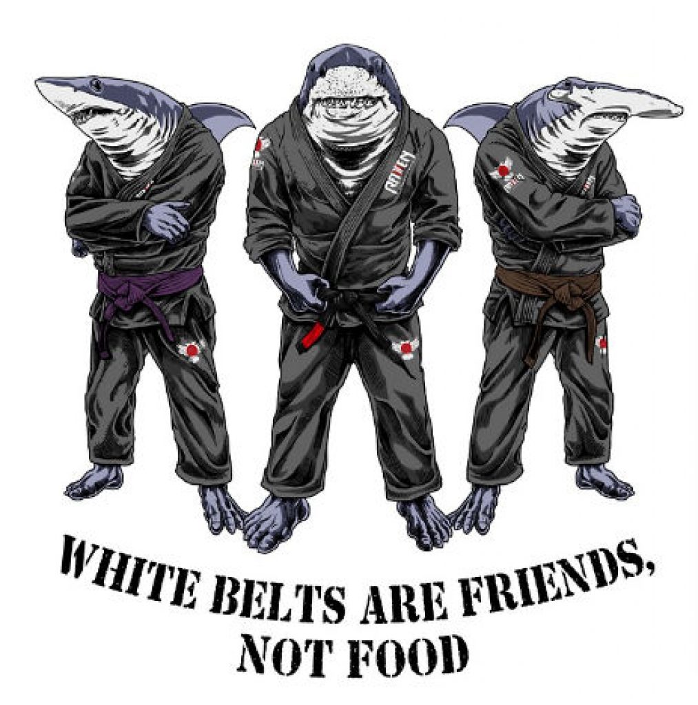 White Belts Are Friends Not Food BJJ meme