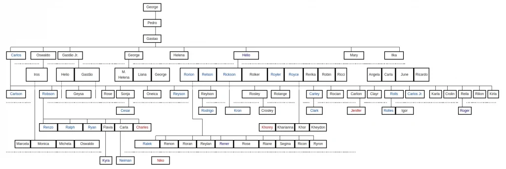 Gracie Family tree