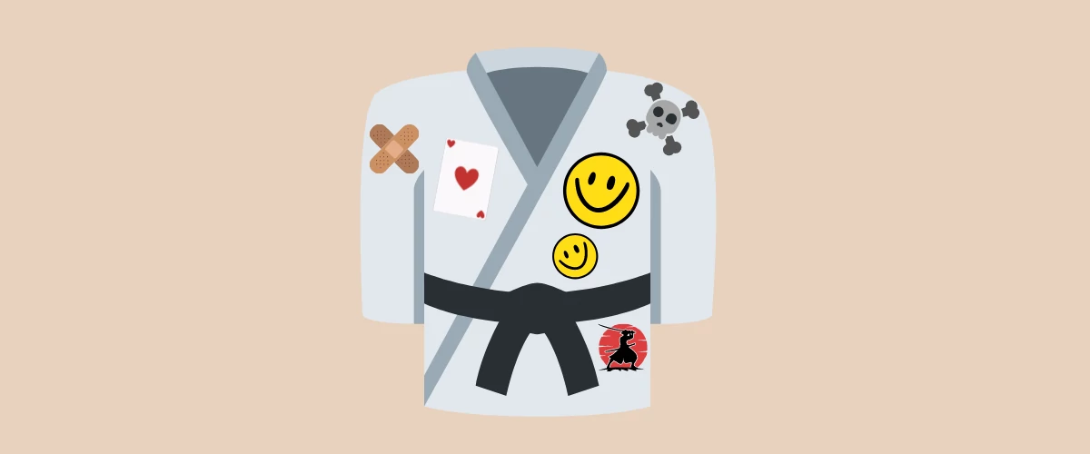 karate uniform patches