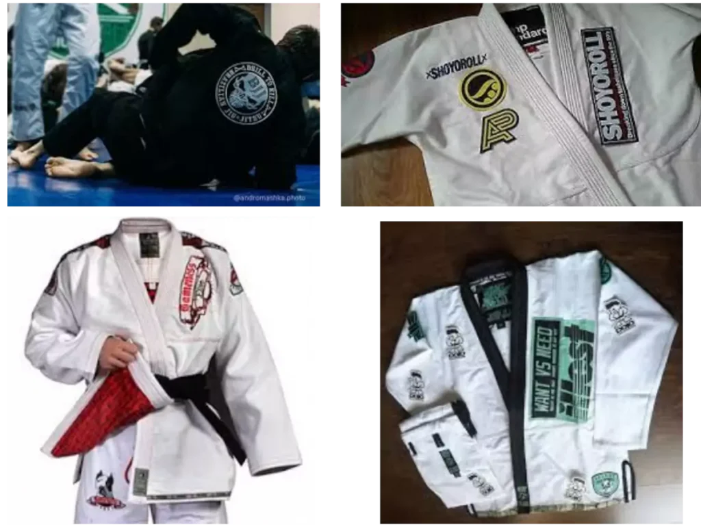 pics of sewn on brazilian jiu jitsu patches