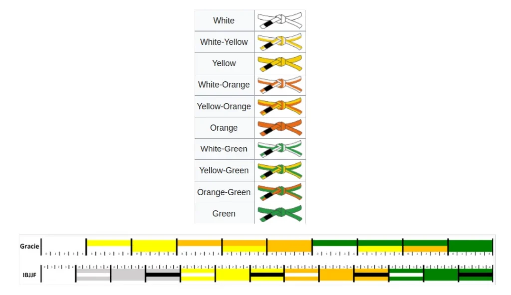 Gracie BJJ belt system