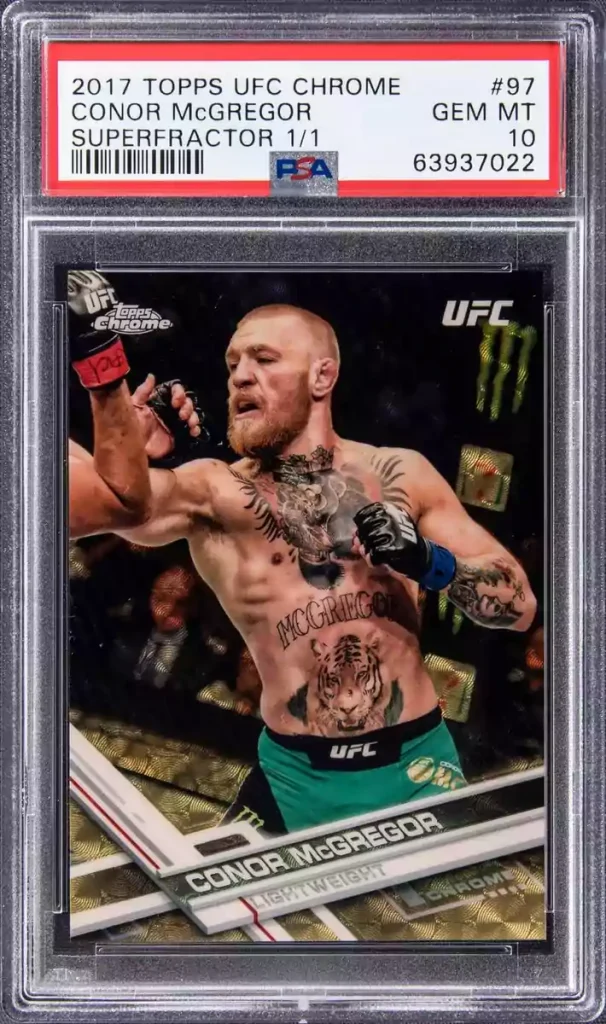 Topps UFC Chrome Conor McGregor UFC relic card