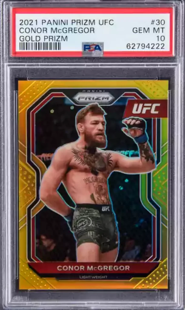 Conor McGregor 2021 Panini Prizm UFC card