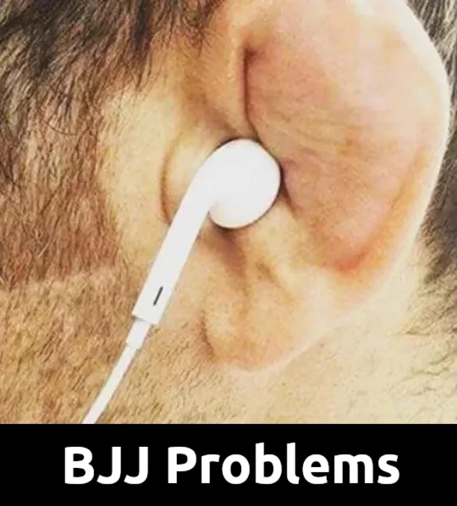 Jiu Jitsu meme about cauliflower ears headphones