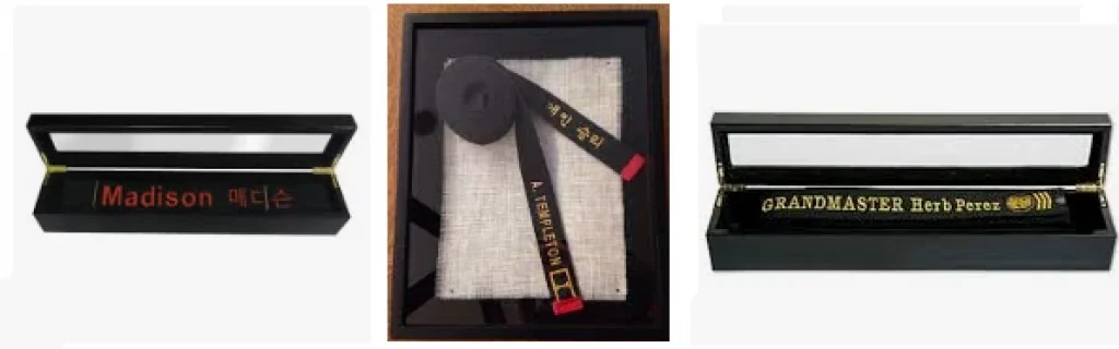 black belt display case