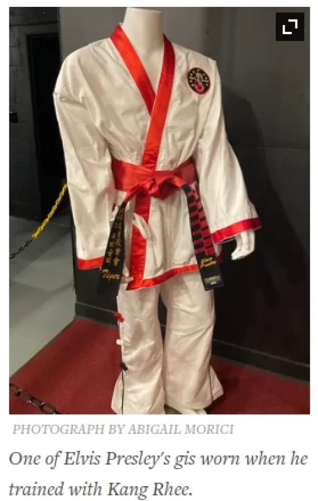 elvis karate belt