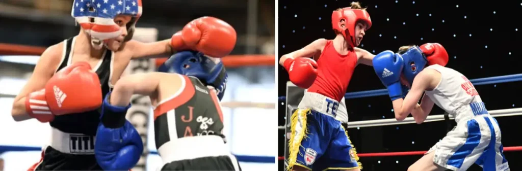 Children Competing in Boxing