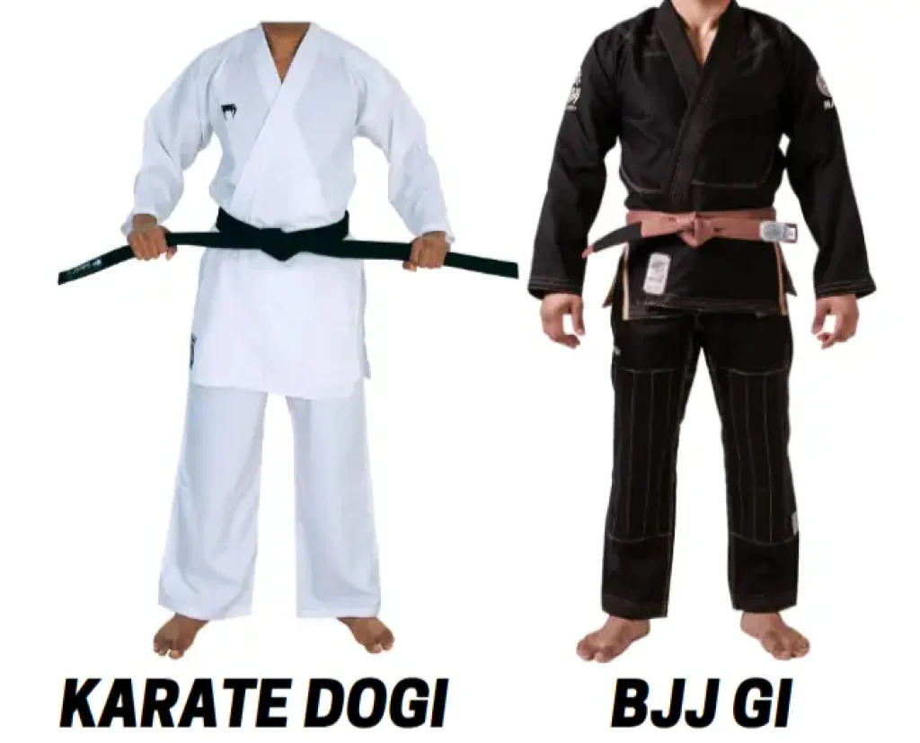 karate gi vs bjj gi