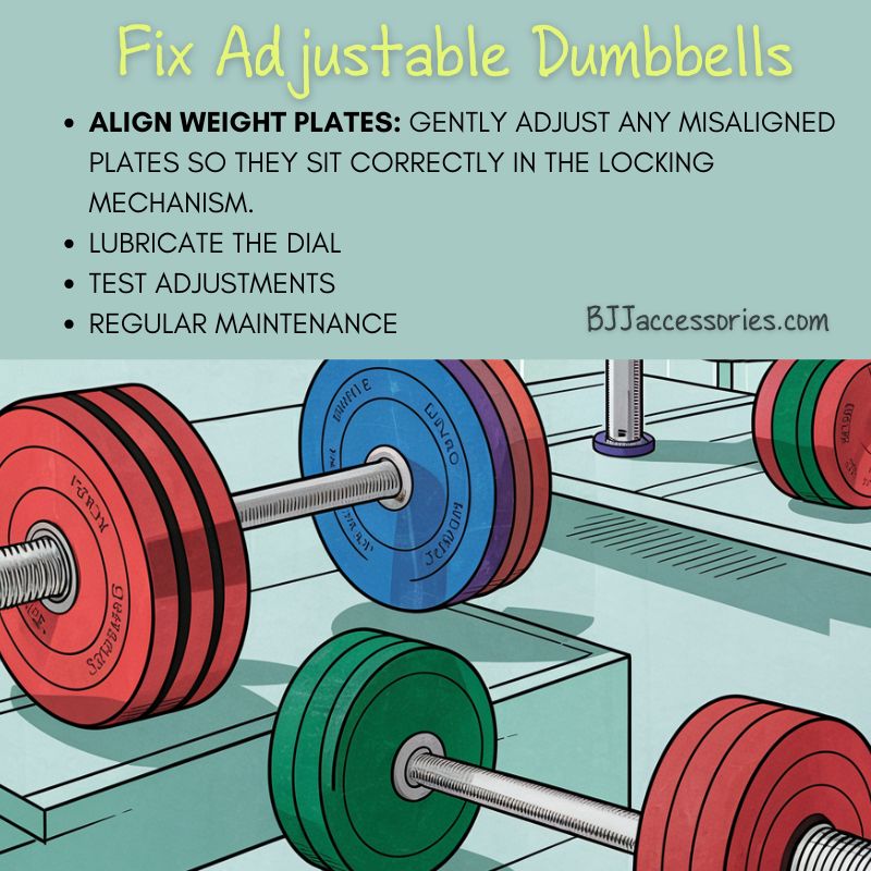 how to fix adjustable dumbbells